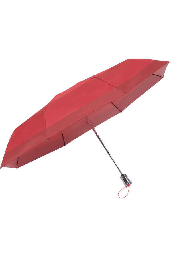 parasol rain pro z geometrycznym czerwonym nadrukiem