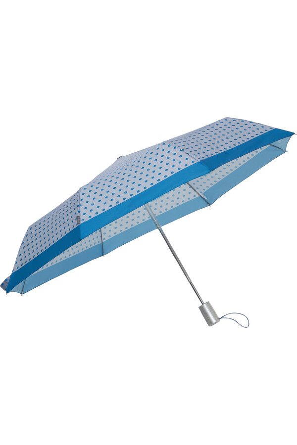 parasol alu drop s w niebieskie kropki