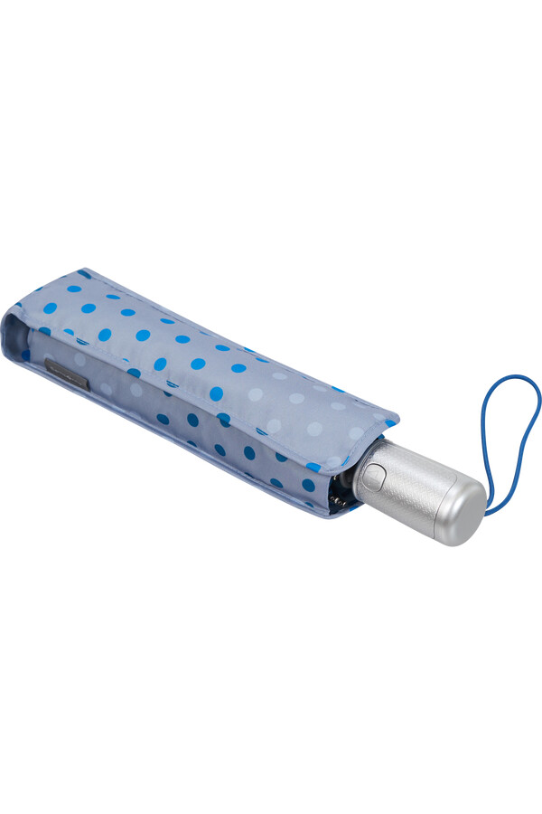 parasol alu drop s w niebieskie kropki