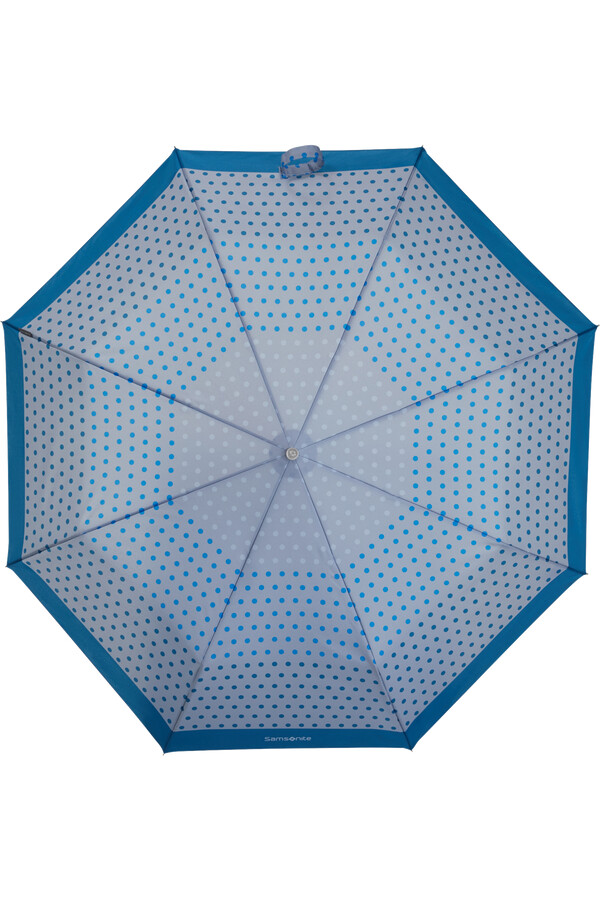 parasol alu drop s w niebieskie kropki