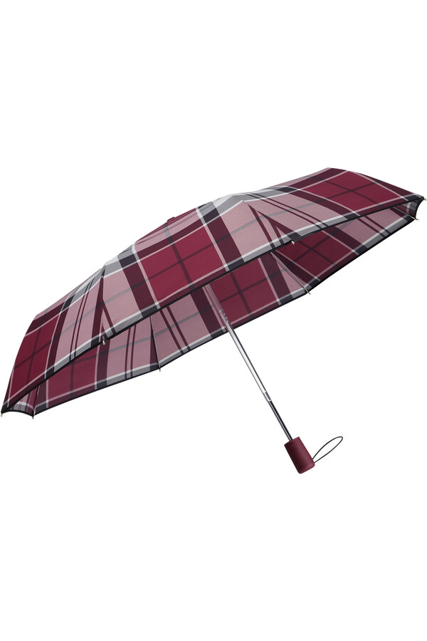 parasol alu drop s w kolorze granatowo-czerwonej kratki