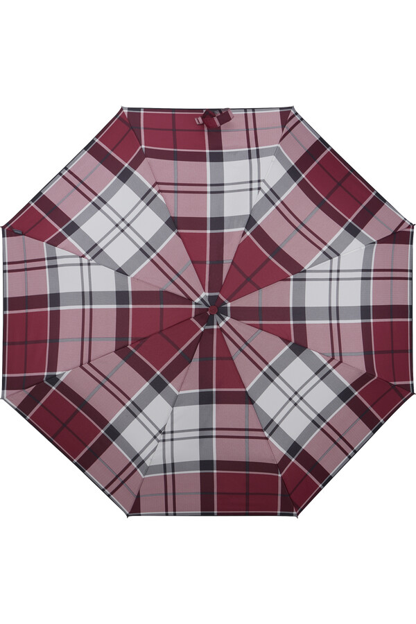 parasol alu drop s w kolorze granatowo-czerwonej kratki