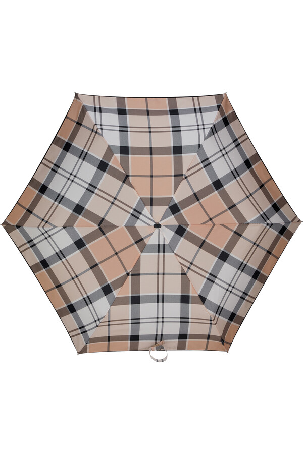 parasol alu drop s w beżową kratkę