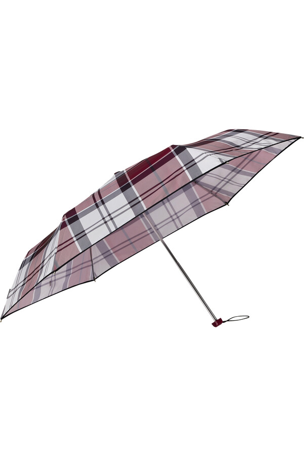 parasol alu drop s w kolorze granatowo-czerwonej kratki