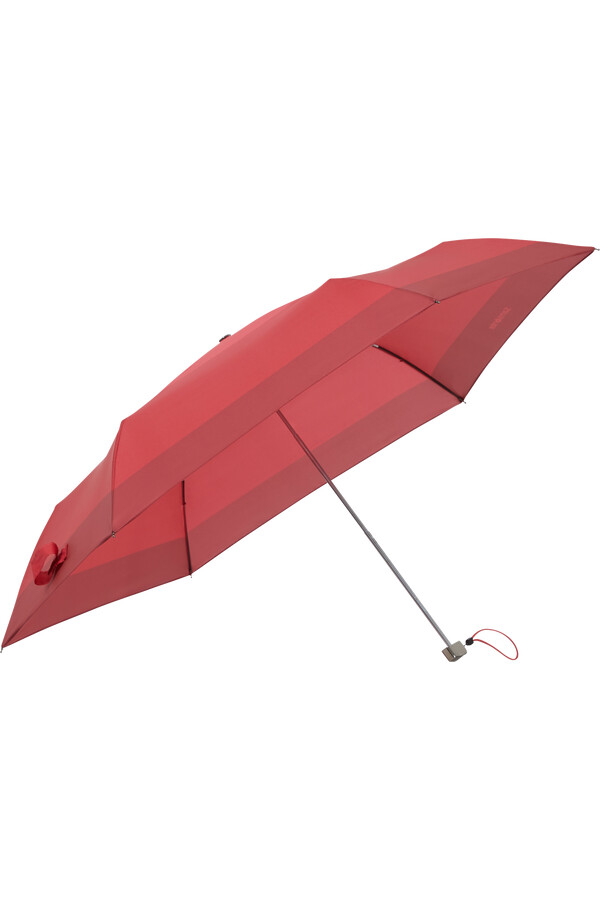 parasol rain pro z geometrycznym czerwonym nadrukiem