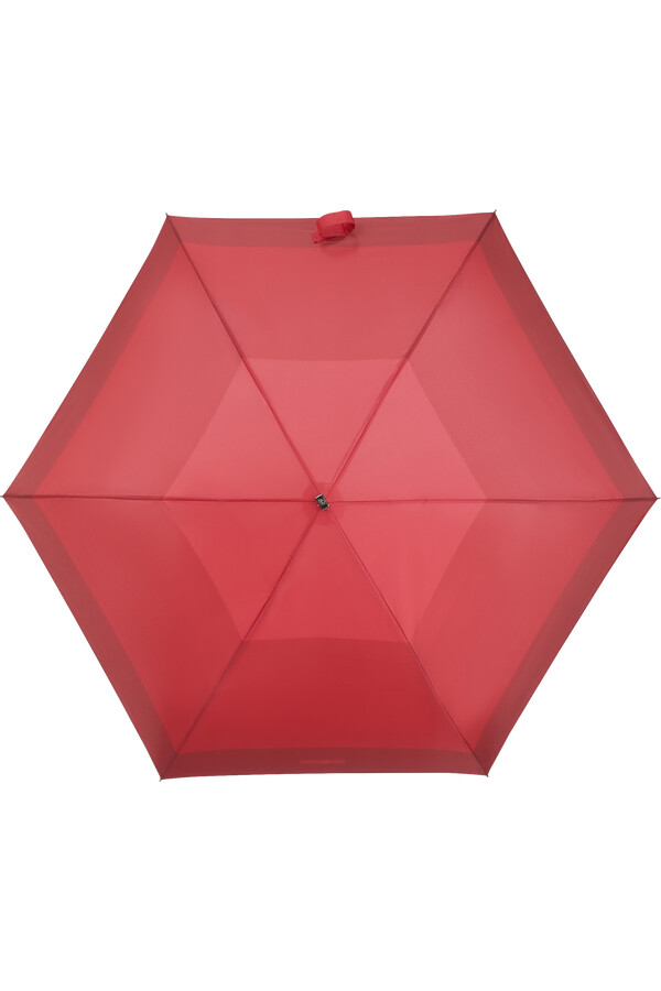 parasol rain pro z geometrycznym czerwonym nadrukiem