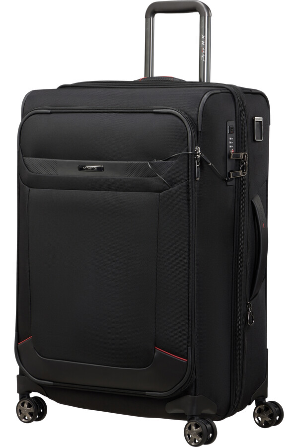 wózek spacerowy pro-dlx 6 trvl rozszerzalny 4 koła 67 cm czarny