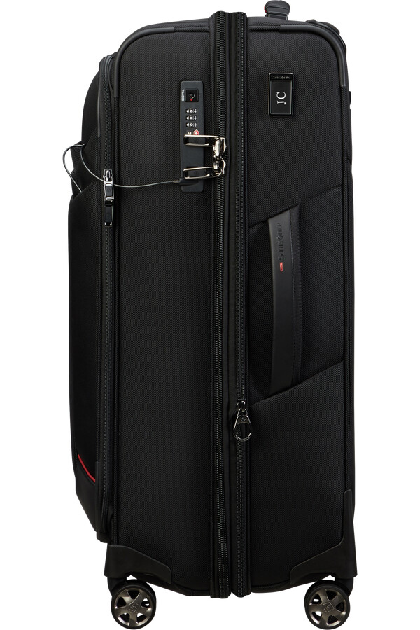 wózek spacerowy pro-dlx 6 trvl rozszerzalny 4 koła 67 cm czarny