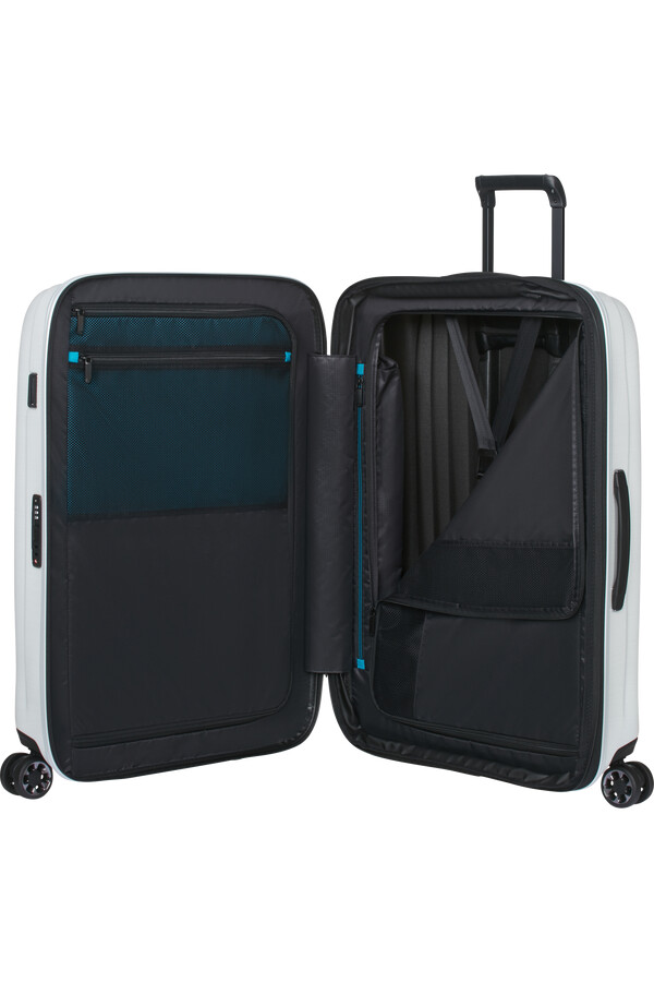 nexis spinner rozszerzalny 4 koła 76 cm bawełna biały