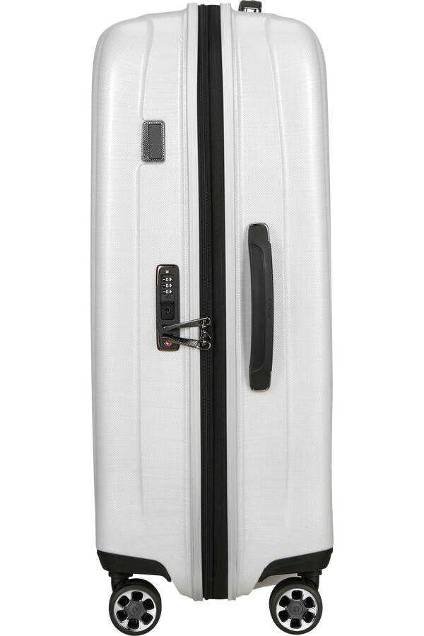 nexis spinner rozszerzalny 4 koła 76 cm bawełna biały
