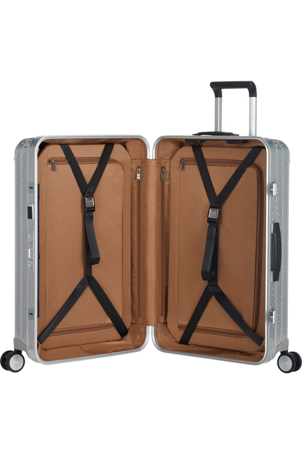 boss samsonite spinner 4 koła 69 cm aluminium monogram