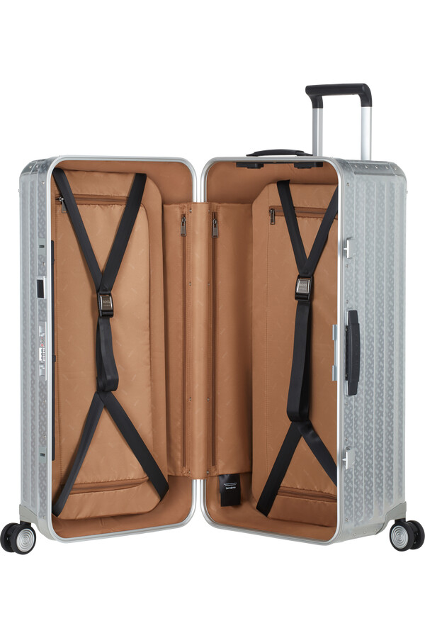 boss samsonite spinner 4 koła 80 cm aluminium monogram