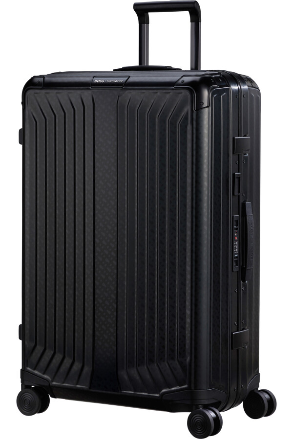 boss samsonite spinner 4 koła 76 cm grafitowy monogram