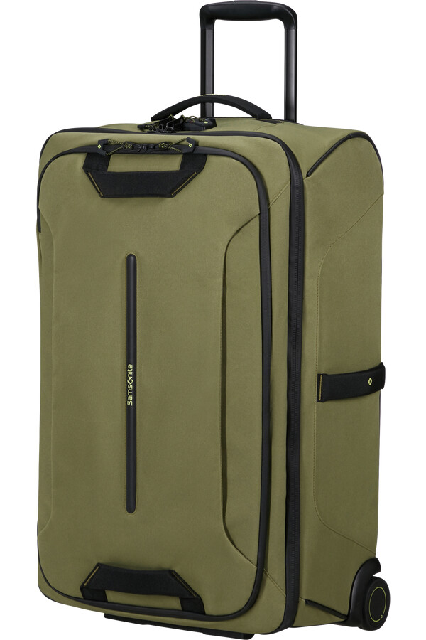 torba podróżna ecodiver z kółkami 67 cm woskowany wasabi