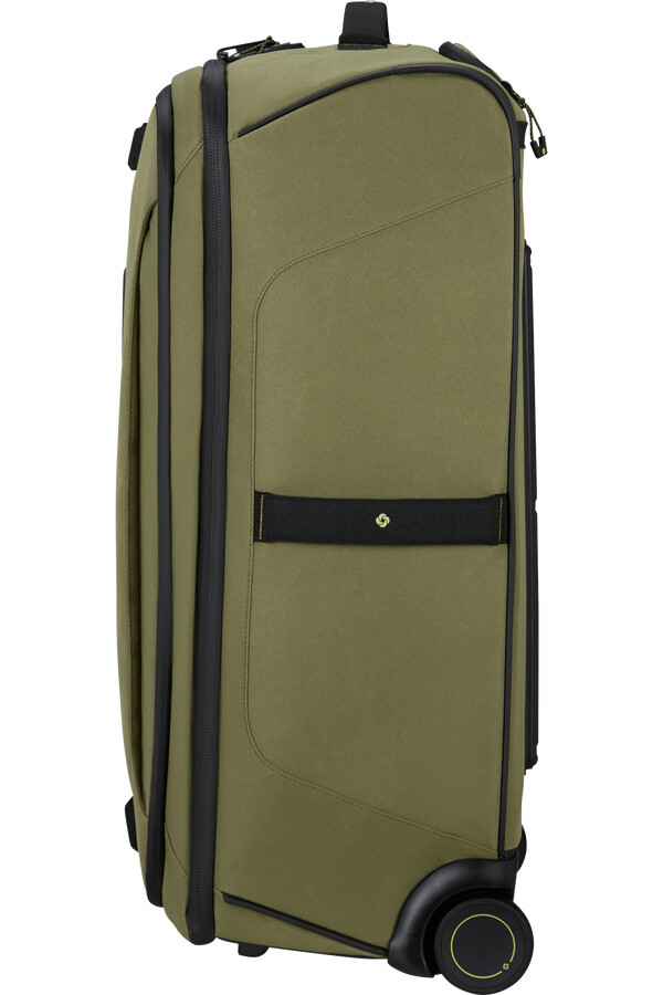 torba podróżna ecodiver z kółkami 67 cm woskowany wasabi