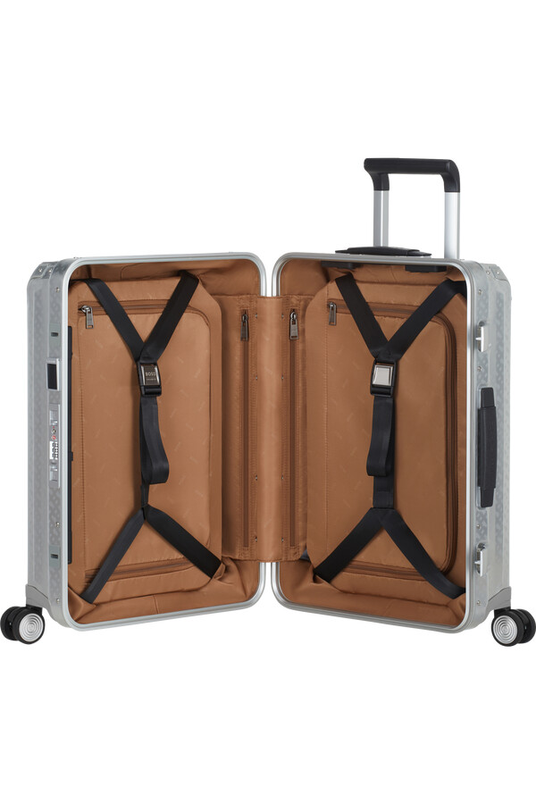 boss samsonite spinner 4 koła 55 cm aluminium monogram