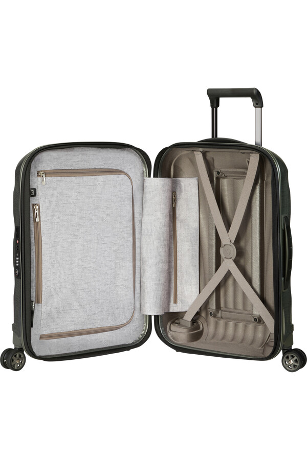 wózek c-lite spinner rozszerzany 4 koła 55 cm metaliczny zielony