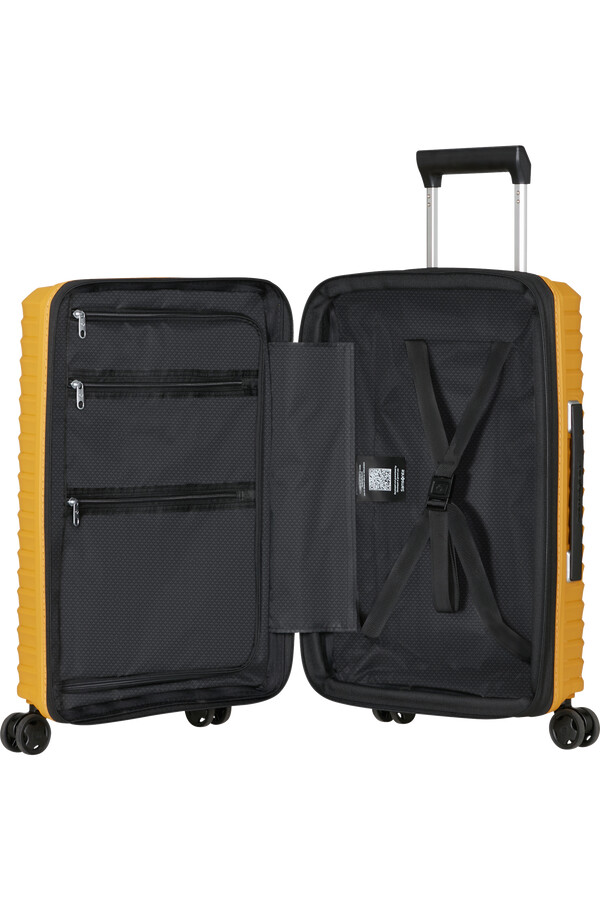 upscape spinner rozszerzalny 4 koła 55 cm żółty